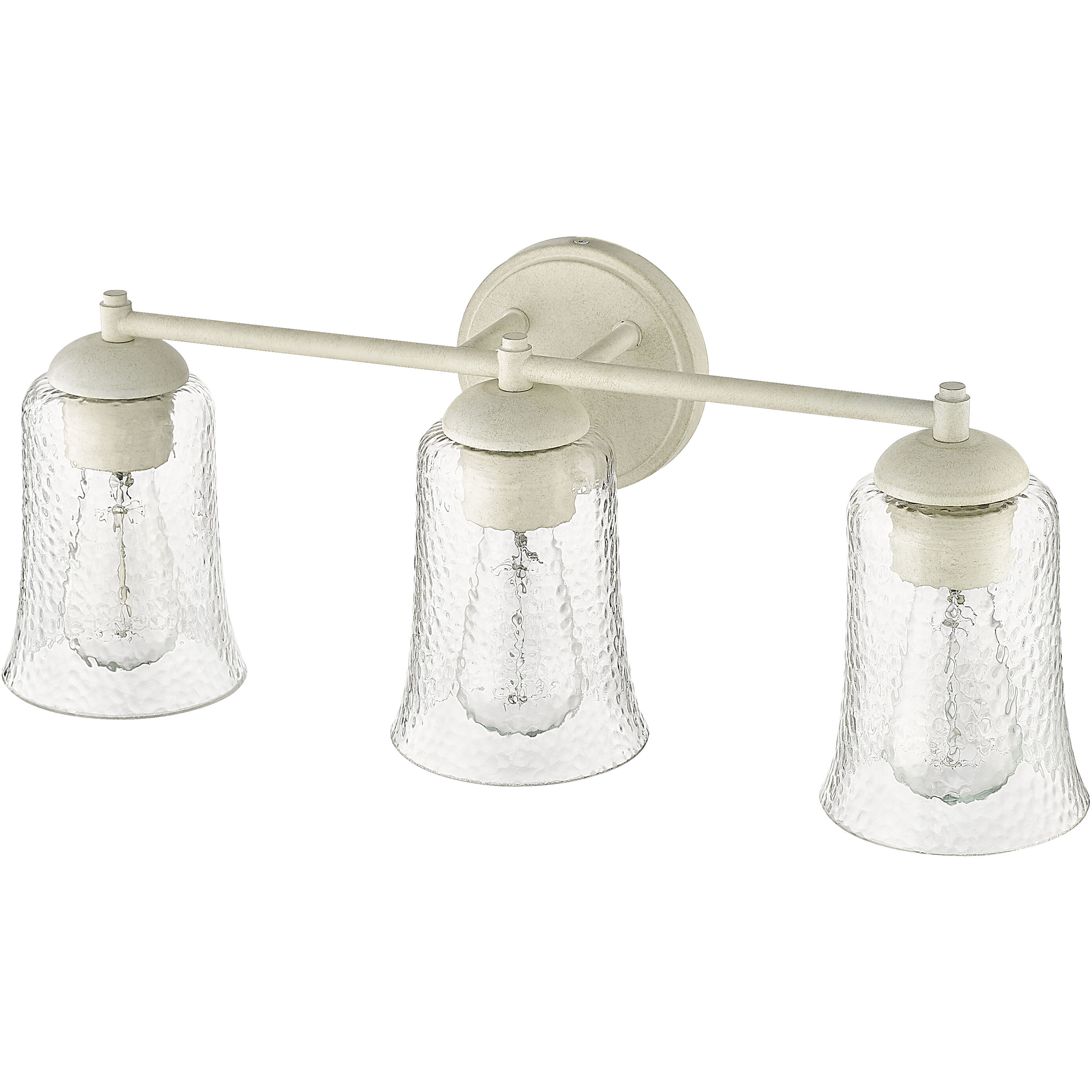 Abilene 3 Light 21.75 inch Cottage White Vanity Light Wall Light